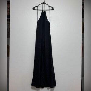 Banana Republic Elegant Black Halter Dress